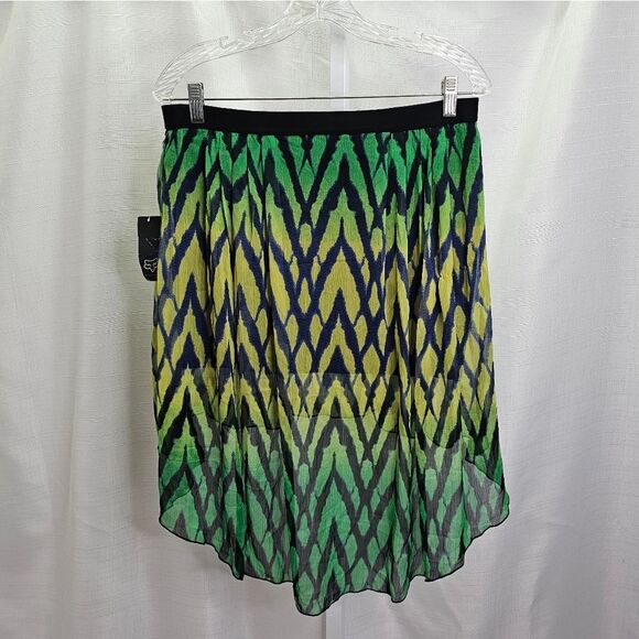 Fox Racing Green Sheer Desire High Low Skirt Size Small - Picture 10 of 14